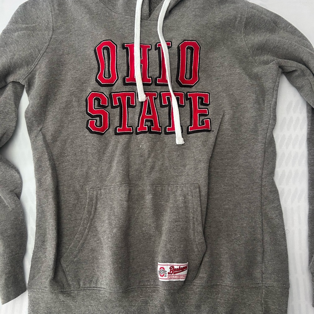 Ohio State Gray Hoodie Sweater